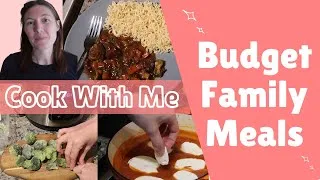 Thumbnail: Budget Meals of the Week - Cook with Me - Easy Family Meals on a Budget