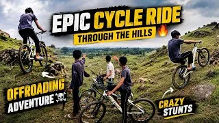 Thumbnail: Epic Cycle Ride in the Hills 😱 | Extreme Offroading & Crazy Stunts 🚴🔥 pahad taraf off roading