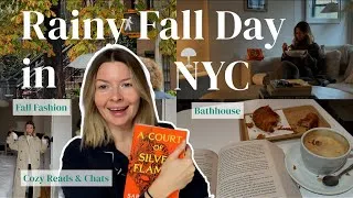 Thumbnail: A Rainy Fall Day in NYC 🍂 Reading ACOTAR, Fall Shopping & Cozy Vibes