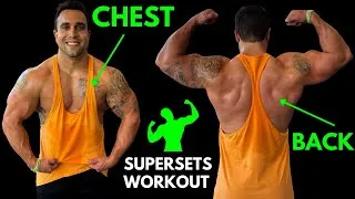 Thumbnail: Chest and Back Workout At Gym | Supersets for Size!
