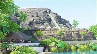 Thumbnail: 🗻 Tropical log ride through a volcano | Kikkiuea Resort | Planet Coaster 2 | speedbuild 🍍