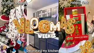 Thumbnail: WEEKLY VLOGMAS🎄 $300 Christmas haul, decorating my kitchen, puppy finds & more!