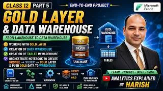 Thumbnail: Microsoft Fabric | Gold Layer to Data Warehouse & Pipeline Orchestration | Class 12 Part 5