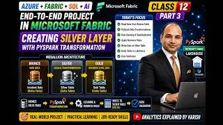 Thumbnail: Microsoft Fabric Medallion Architecture | Bronze to Silver Using PySpark | Class 12 Part 3