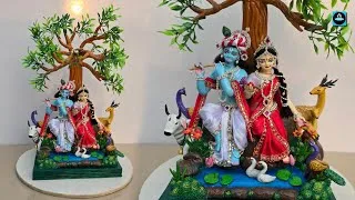 Thumbnail: 🦚 Radha krishna idol colouring process (part-2) #janmashtamispecial 