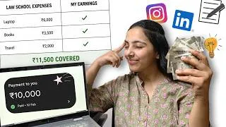 Thumbnail: Side Hustles for Law Students That Build Your Career Too | make money in college | Ananta Vyas