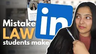 Thumbnail: LinkedIn for Law Students | The Mistake I Made (and the Strategy That Fixed It) | Ananta Vyas