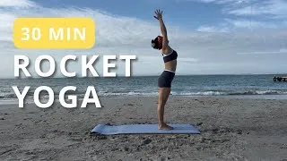 Thumbnail: 30 Min Rocket Yoga Flow at Playa El Yaque, Venezuela | Energizing Morning Practice