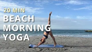 Thumbnail: 20 min power yoga from the beach | energizing flow | strength & flexibility | Venezuela 