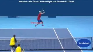 Thumbnail: Verdasco - The fastest ever straight arm forehand 117mph