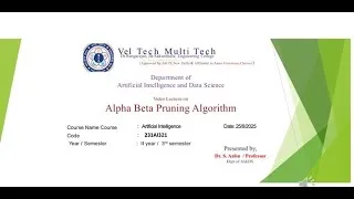 Thumbnail: Alpha Beta pruning algorithm-  Artificial Intelligence video 5