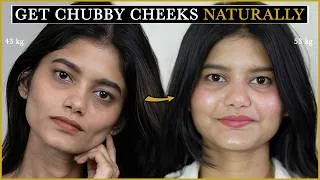 Thumbnail: Get Rid of SUNKEN CHEEKS Naturally 💆‍♀️ Get CHUBBY Cheeks | Part - 3 #weightgain