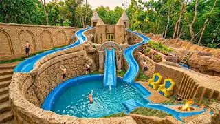 Thumbnail: 200 Days Building 2-Story Castle Water Park with Twin Towers & Carved Interior Using Primitive Tools