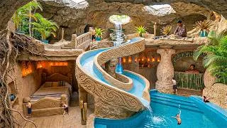 Thumbnail: 250 Days Building Bunker Mansion Inside a Mountain Cliff with Carved Bedroom Using Primitive Tools