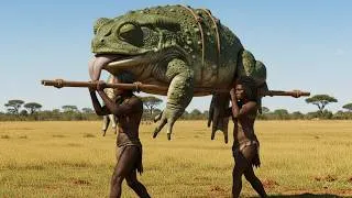 Thumbnail: Life 3.7 Million Years Ago: Homo Habilis vs Giant Frog Ancestors – The Deadliest Encounter
