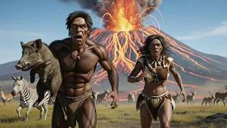 Thumbnail: Life 2.3M Years Ago: Homo Habilis VS a Supervolcano Eruption – The Deadliest Encounter