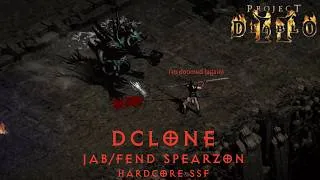Thumbnail: Throwing The Spearzon At Dclone - Project Diablo 2 Jab/Fend Amazon Hardcore Single Player S13