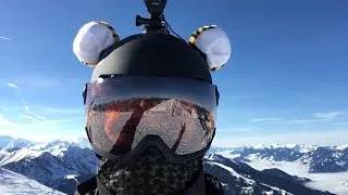 Thumbnail: Skiing downhill top to bottom at Achterjet gondola Flachau, Austria using alternate slopes.