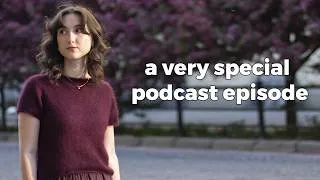 Thumbnail: ivy blouse, isla shawl, quitting my job & losing it over my norma sweater | Andolini Knits Podcast
