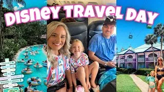 Thumbnail: DISNEY WORLD TRAVEL DAY ✈️ Flight to Orlando, Disney Caribbean Beach Resort & Disney Springs!