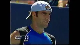 Thumbnail: 2005 US Open Agassi Ginepri Semifinal