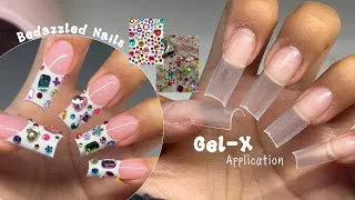 Thumbnail: Watch me do my nails (trendy design) ~ Gel-X Nails Tutorial 