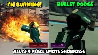 Thumbnail: All AFK Place Emotes Showcase in Roblox Ink Game
