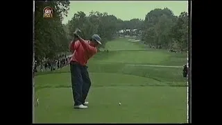 Thumbnail: 1995 Ryder Cup. Seve wins a vital point on 1st Day Fourball with David Gilford.