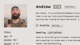 Thumbnail: ANOMALY / profile page demo for friends and dating