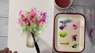 Thumbnail: Paint This Fun Step by Step Floral Watercolour