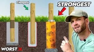 Thumbnail: Do it RIGHT or do it TWICE (How to Set a Post in the Ground - 4 Best DIY Methods)