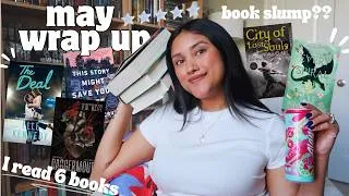 Thumbnail: what I read in may *6 books* 📚🎧