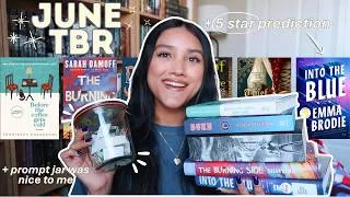 Thumbnail: prompt jar chooses my June tbr 📖💙☕🫙☁️