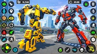 Thumbnail: Flying Jet Transformation Car Robot Game Mega Fight in The City Of Transformers 😮 - Android Gameplay