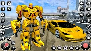 Thumbnail: Car & Jet Transformation Robot Fight Game | Flying Police Robot Game 2026 😎 - Android Gameplay