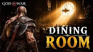 Thumbnail: God of War – DINING ROOM | Kratos Enters a Mysterious Norse Hall! 🔥 | 1080p 60FPS RTX 4050