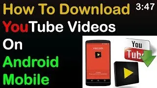 Thumbnail: (தமிழ்) How to download videos on (YOUTUBE,FACEBOOK,INSTAGRAM etc)