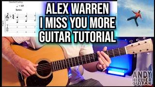 Thumbnail: Alex Warren I MISS YOU MORE Guitar Tutorial Lesson