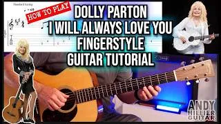 Thumbnail: Dolly Parton - I Will Always Love You Guitar Tutorial | Fingerstyle Arrangement