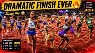 Thumbnail: 💥 Femke Bol 🇳🇱 Vs Alexis Holmes🇺🇸The Most INSANE 4x400m Finish Ever! (Anchor Leg Will Shock You) 😱