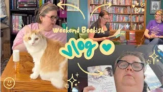 Thumbnail: Chaotic Bookish Vlog ( Shopping, Haul, Indie Author event, and Cat shenanigans) ￼￼