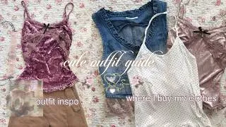 Thumbnail: ❀˖° cute summer outfit guide 🍨🎀 | where I buy my clothes, outfit inspo