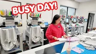 Thumbnail: Come Spend a Day Running My Embroidery Business + Tiktok Live Auction | How much I made!