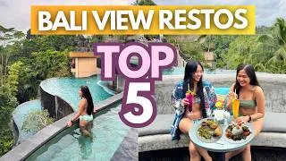 Thumbnail: Top 5 Bali Restaurants with INSANE Views (w/ Prices) • 2026 Budget Food Guide •Indonesia Travel Vlog