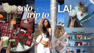 Thumbnail: first EVER solo trip to LA vlog 🍵 best matcha, brand trip events & luxury shopping