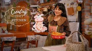 Thumbnail: 🌧️Creating a Cozy Grandma kitchen on Endless Rainy Days 🪡🧺