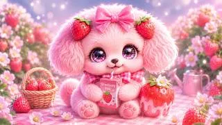 Thumbnail: Strawberry Garden 🍓🍓 Sweet Music for Sweet Dreams - Sleep, Relax, Study, Meditation