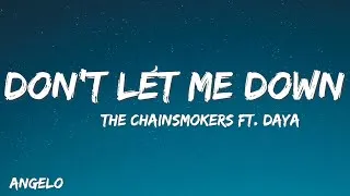 Thumbnail: The Chainsmokers - Don't Let Me Down (Lyrics) ft. Daya