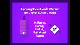 Thumbnail: Uncannyblocks Band Different 1 YR 101 - 1010 to 150 - 1500 in Slow x2 to Fast x8