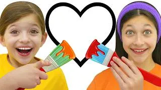 Thumbnail: Angel & Adel Painting Challenge with Popping Balloons!!